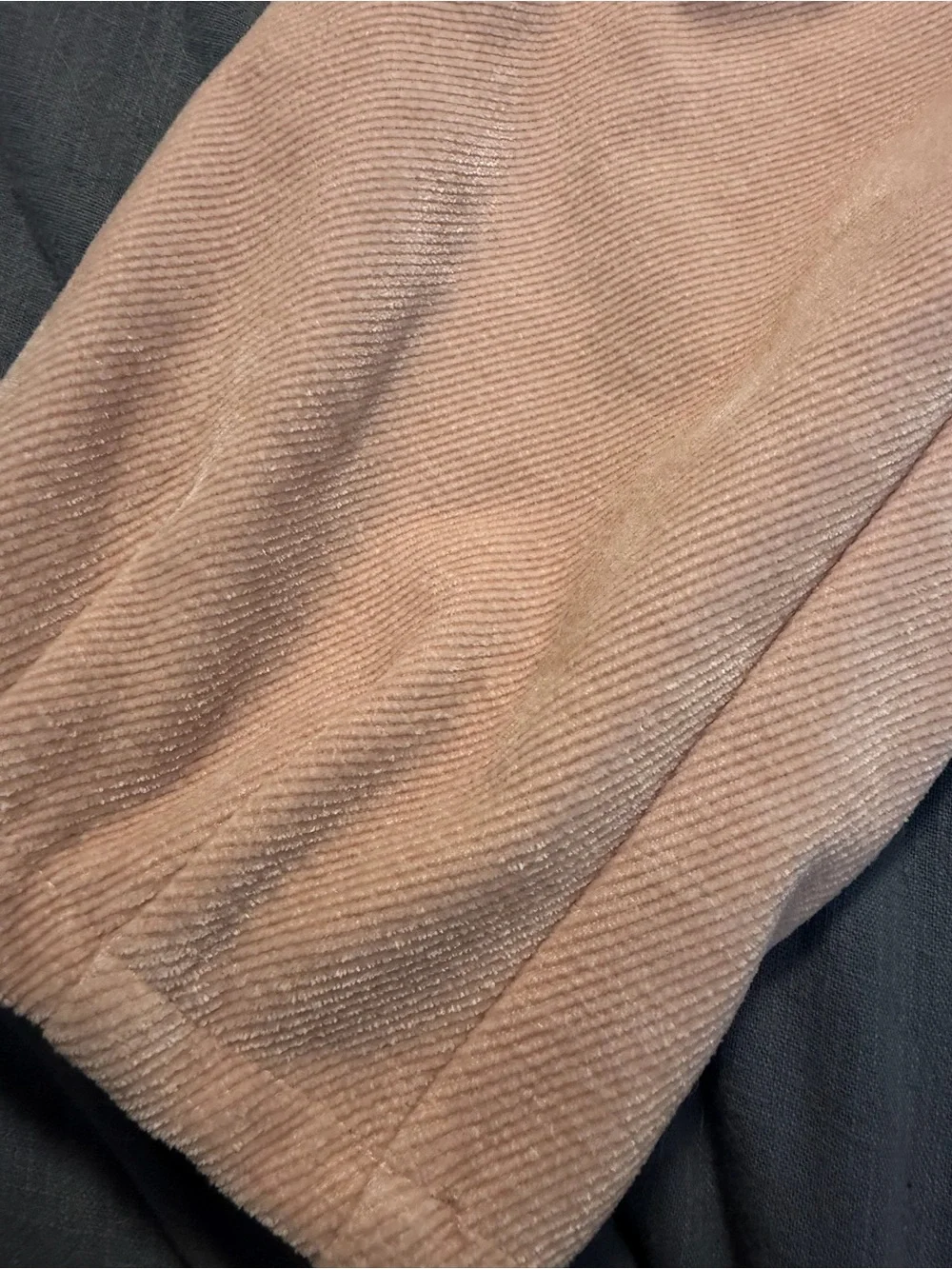 New!!   Zara Peach Super Soft Plush Corduroy Pull-On Joggers